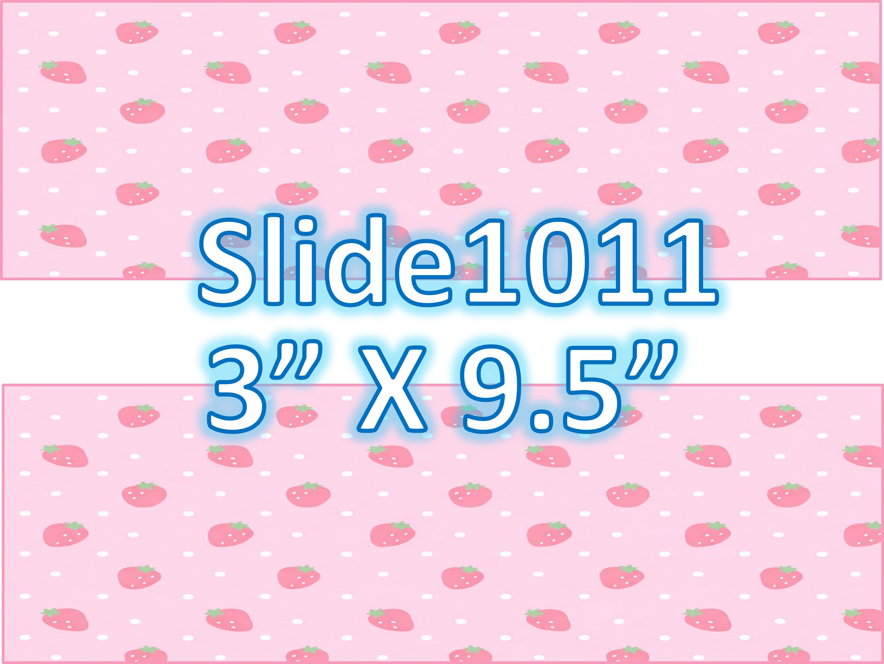 Edible sugar sheets for dessert decoration, (fruit designs) 2 strips of 3” X 9.5”