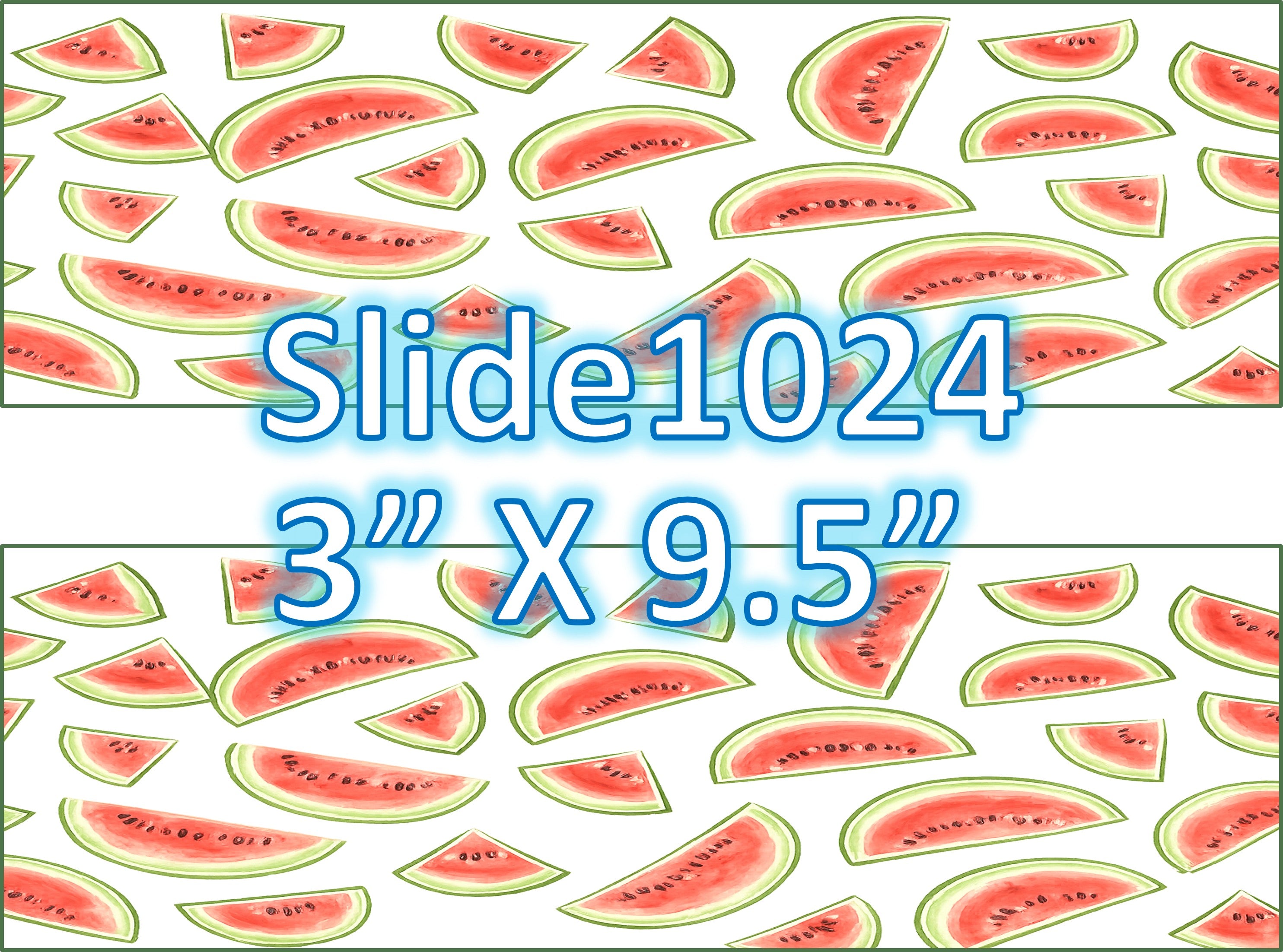 Edible sugar sheets for dessert decoration, (fruit designs) 2 strips of 3” X 9.5”