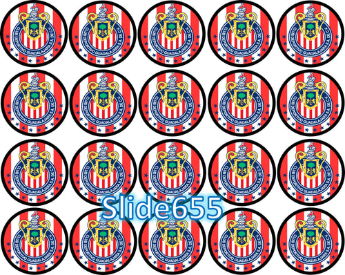 Hoja de azúcar para decoracion de postres, (Deportes) de 8” o 20 imagenes de 1.81” en redondo
