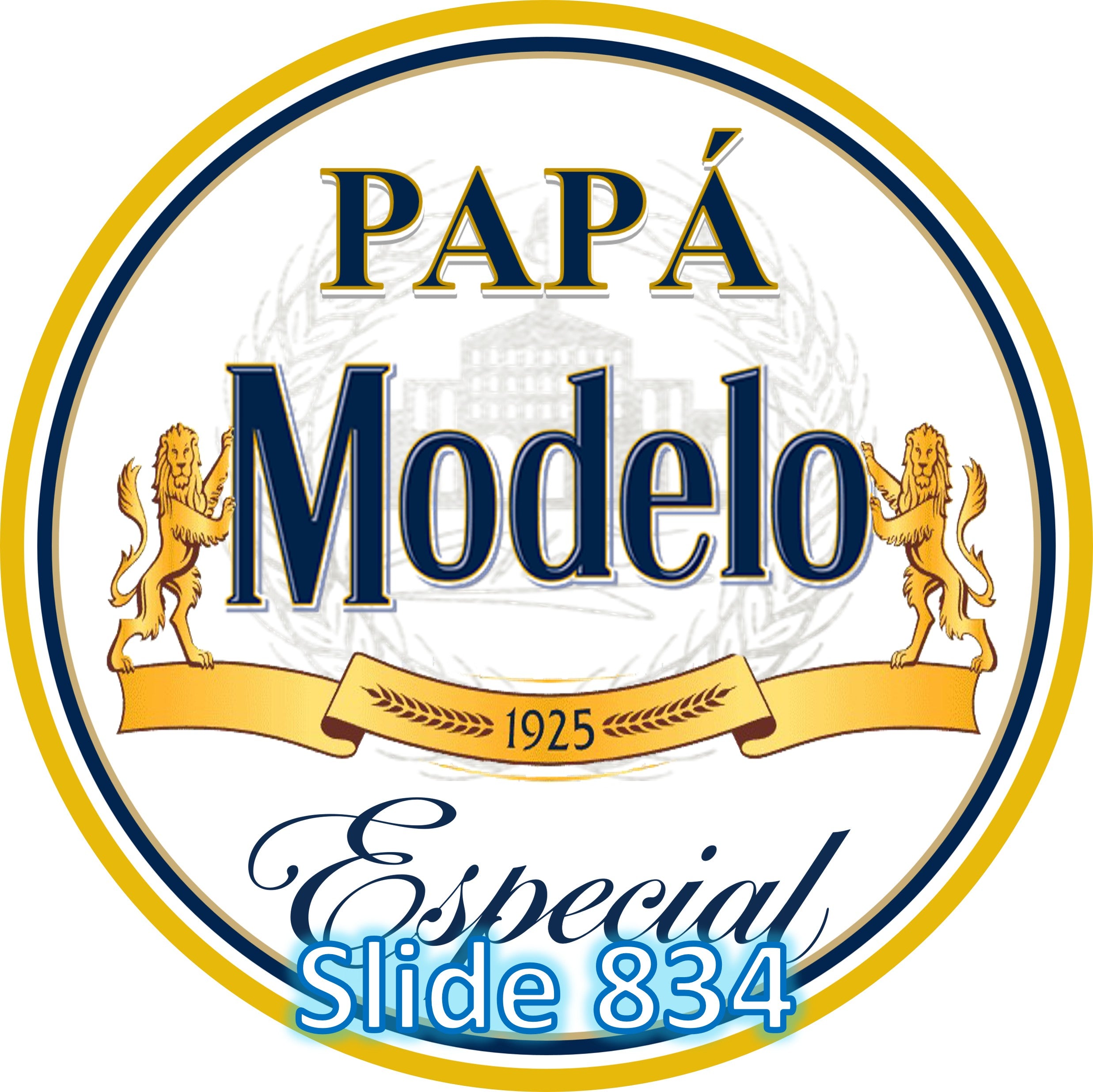 Hoja de azúcar para decoracion de postres, (Dia del Padre) de 8” o 20 imagenes de 1.81” en redondo