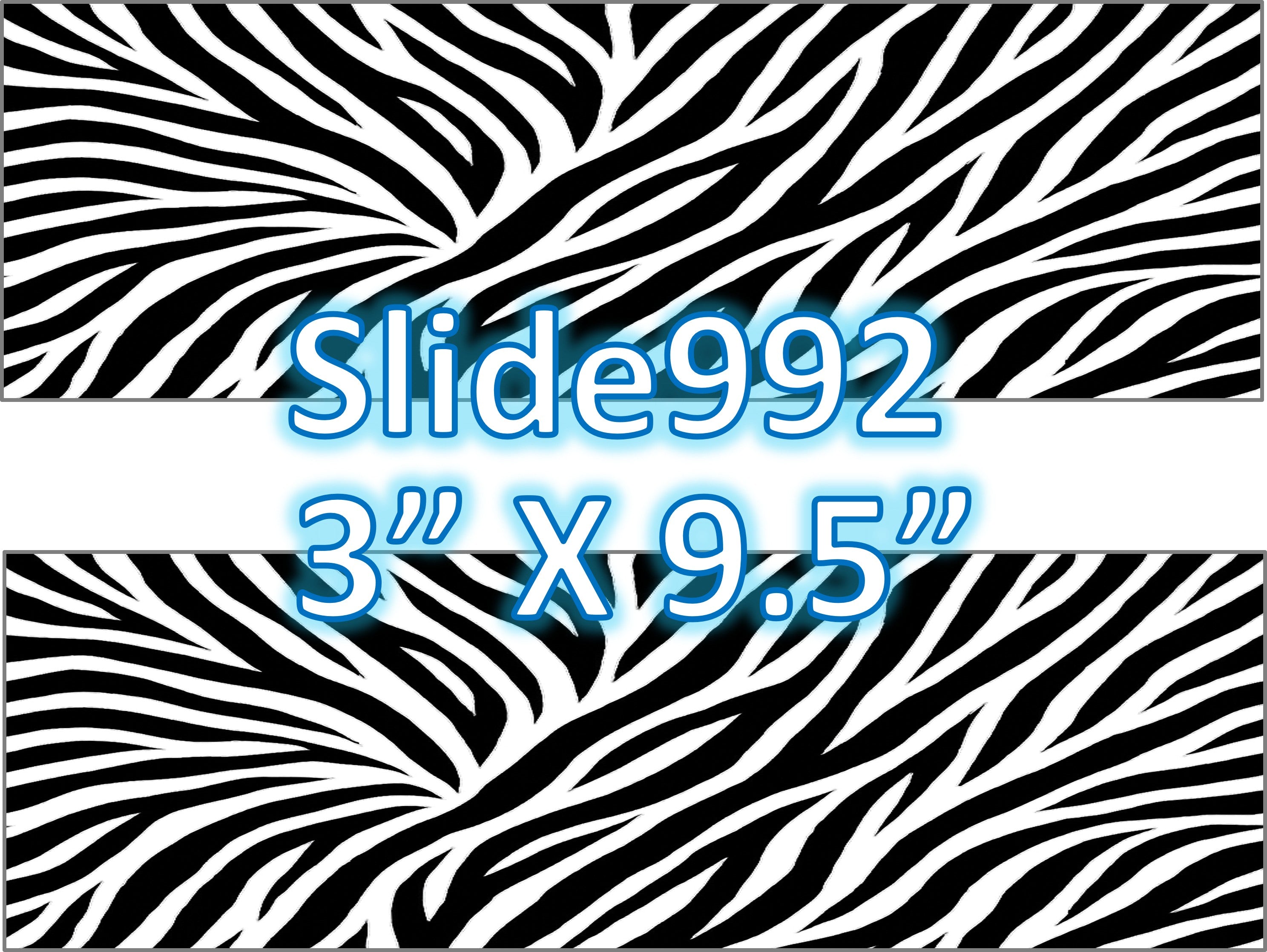Sugar sheet for dessert decoration, (animal print) 2 strips of 3” X 9.5”